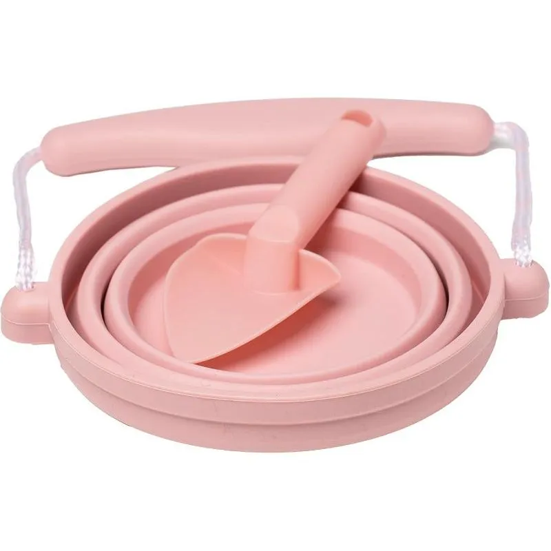 Scrunch Seeding Pot & Shovel -Old Rose
