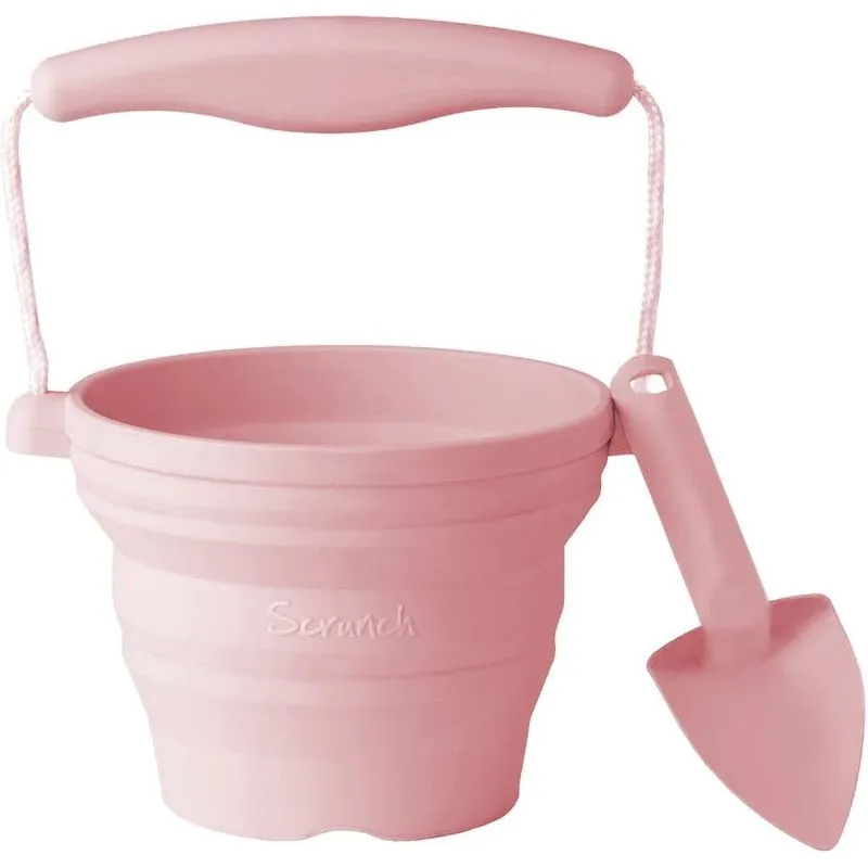Scrunch Seeding Pot & Shovel -Old Rose