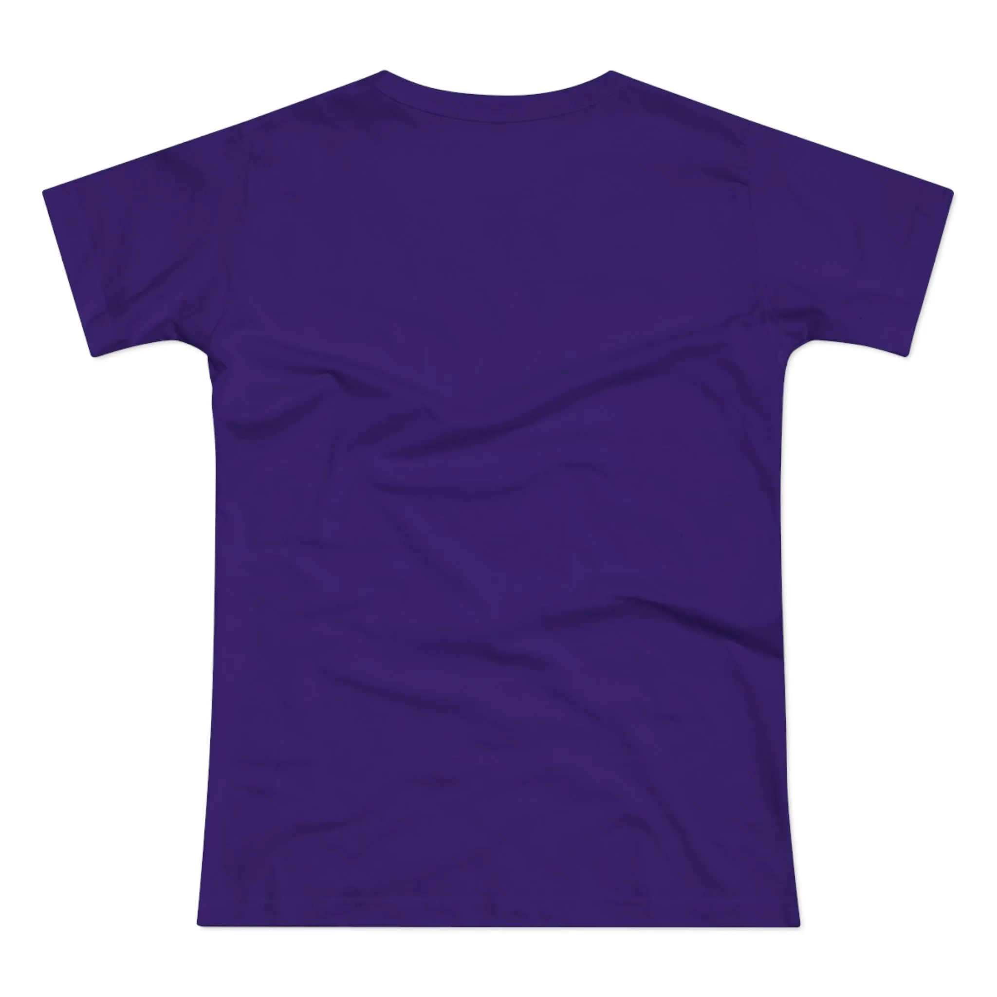 Single Jersey Women's T-shirt, A women’s t-shirt with a modern look, short sleeves and with side seams for that accentuate feminine shape. A kitten with with blue eyes and different fur looking up