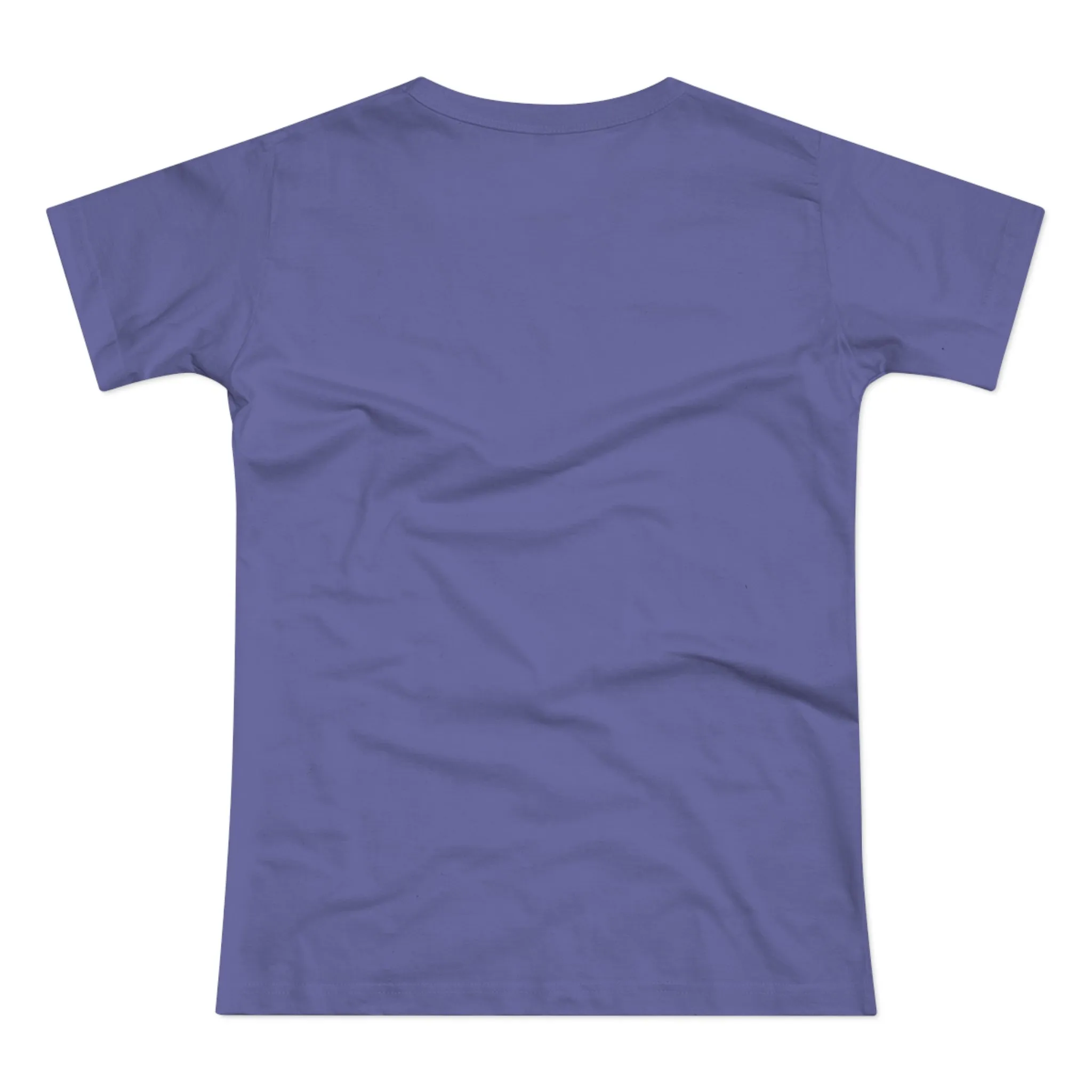 Single Jersey Women's T-shirt, A women’s t-shirt with a modern look, short sleeves and with side seams for that accentuate feminine shape. A kitten with with blue eyes and different fur looking up