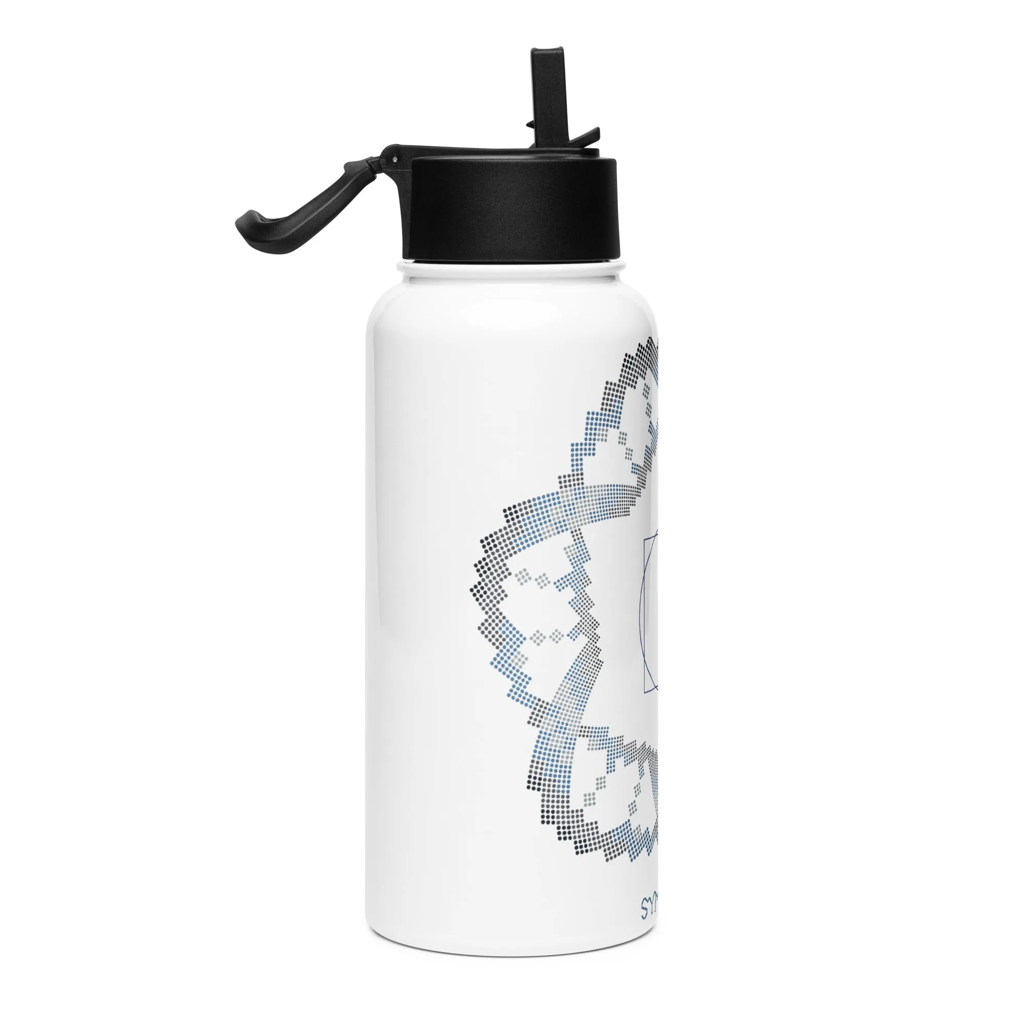 Stainless steel water bottle - Square in a Circle