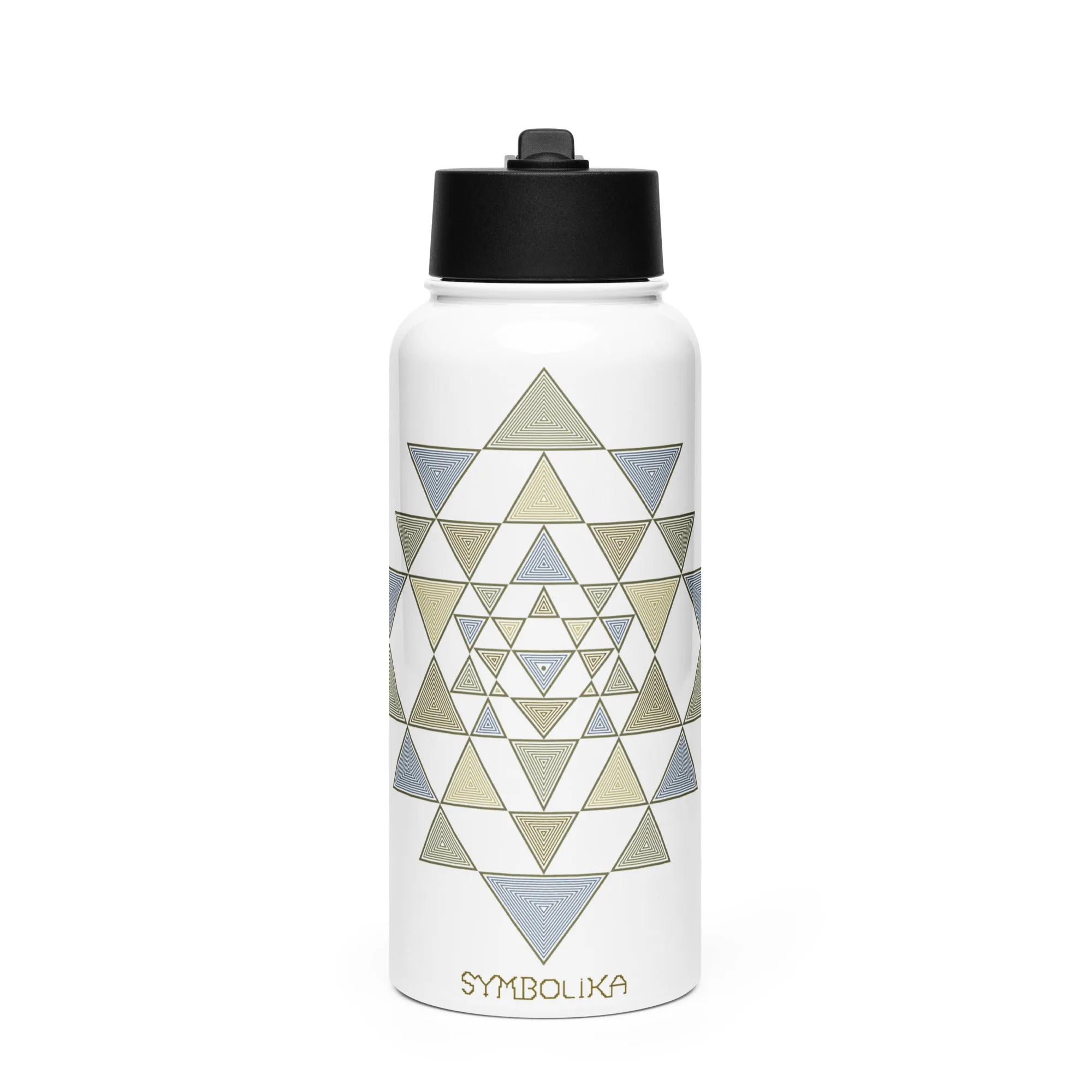 Stainless steel water bottle - Sri Yantra