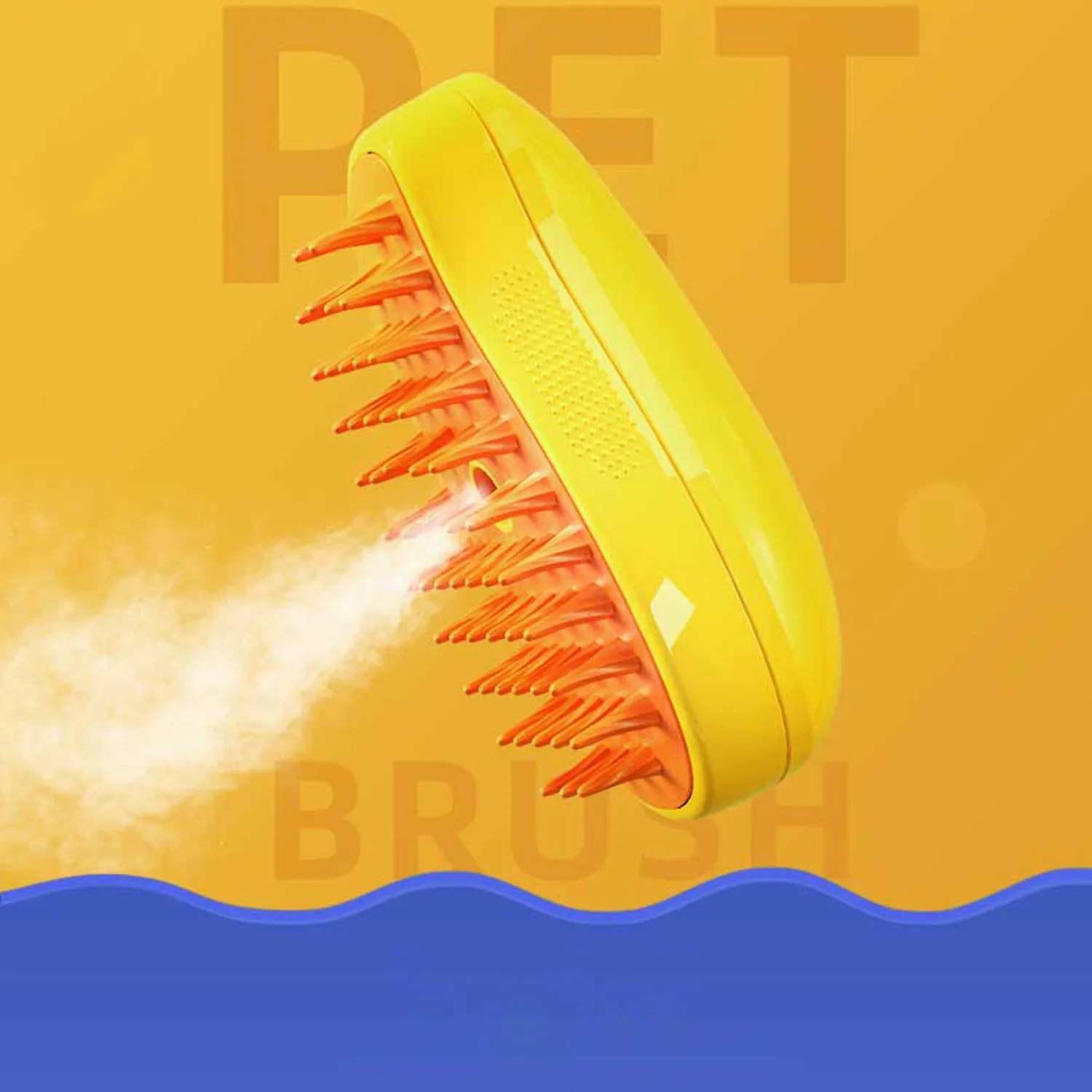 Steam Cat Hair Brush Bathing & Combing Steam Brush