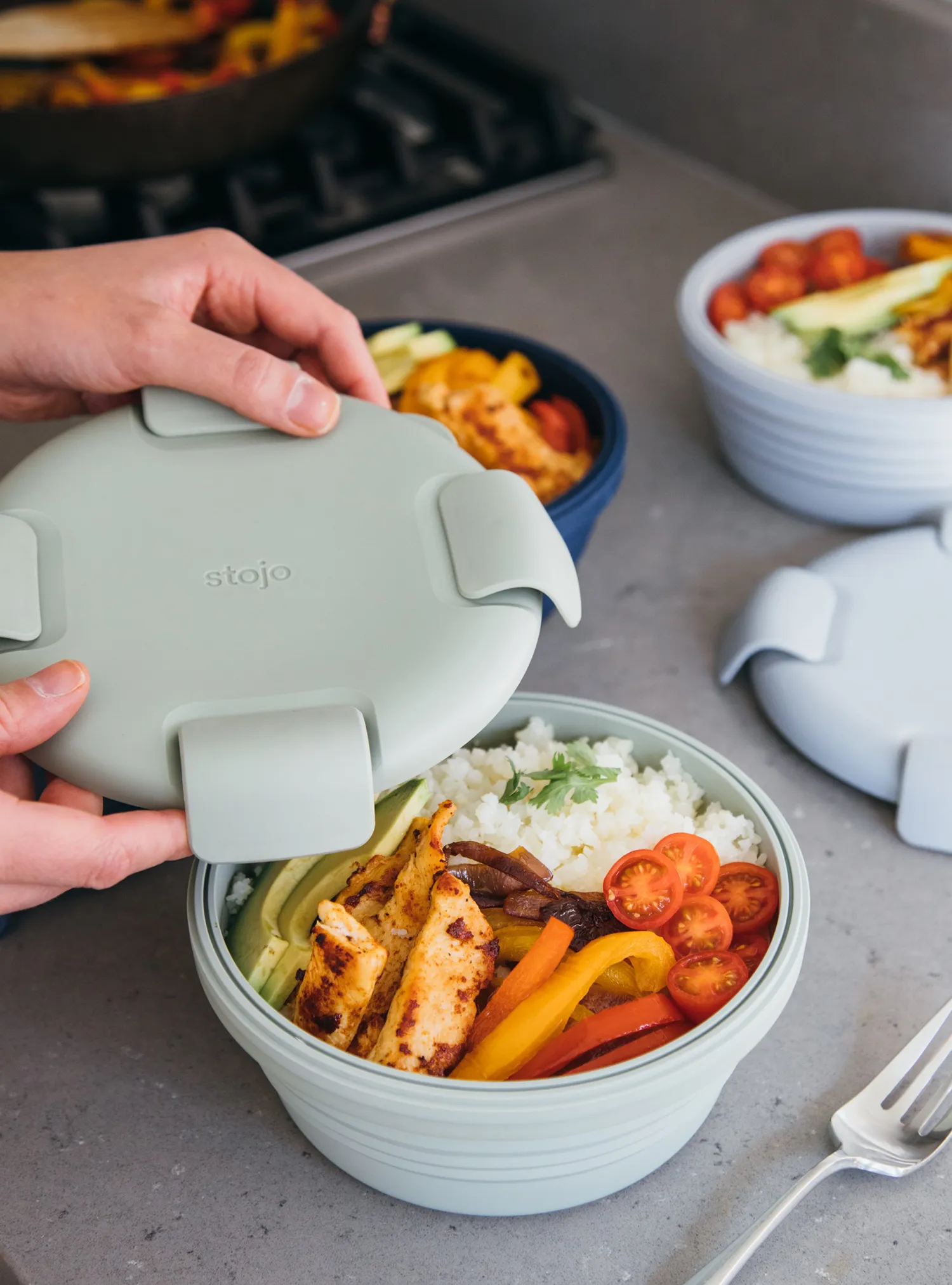 Stojo Collapsible Bowl (Cashmere)