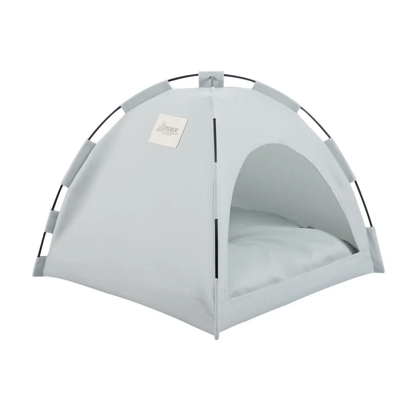 Summer Cooling Mat Outdoor Pet Nest Tent Breathable Foldable Solid Color Simple Pet Cage
