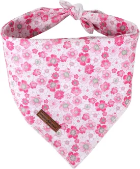 Unique Style Paws Summer Dog Bandana, Cute Colorful Puppy Bandanas, Adjustable Floral Pet Handkerchief for Small/Large Dogs Party, Birthday, Holiday Decoration