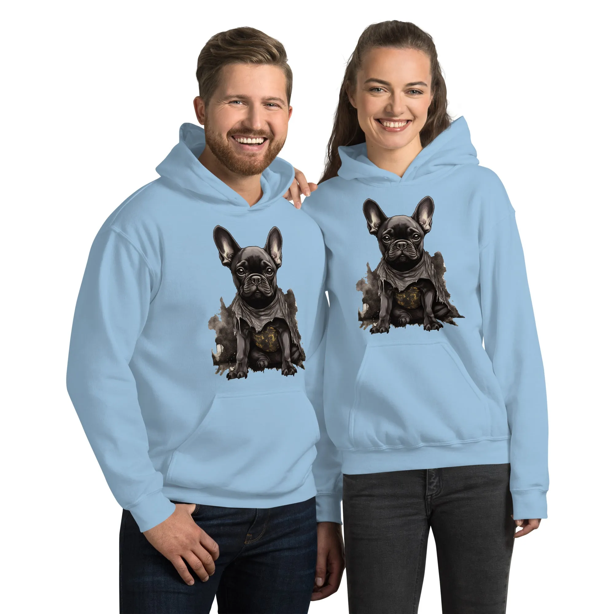 Unisex Frenchie Delight Hoodie: Essential Comfort for Dog Lovers