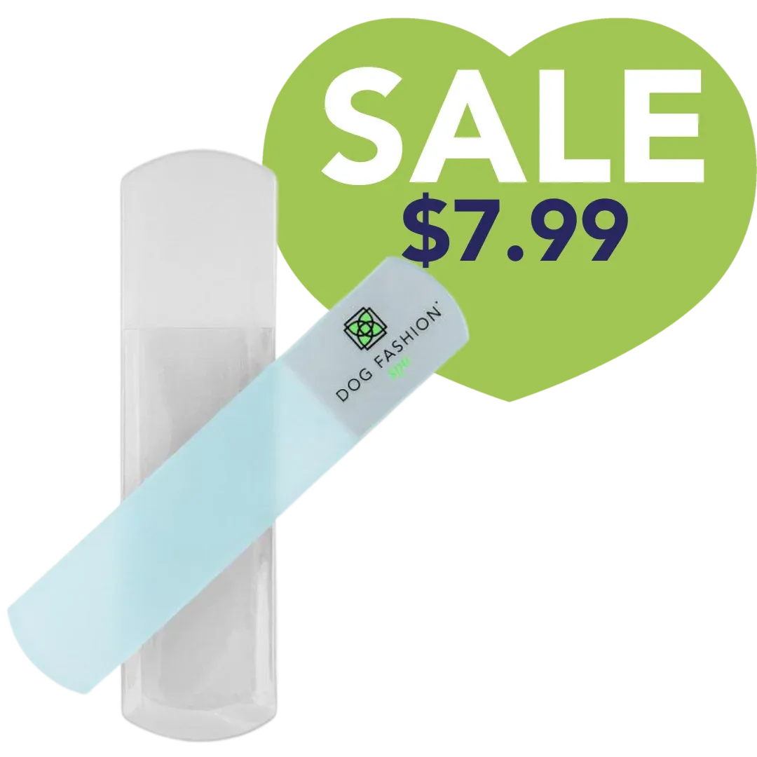 White Glass Nail File by Dog Fashion Spa