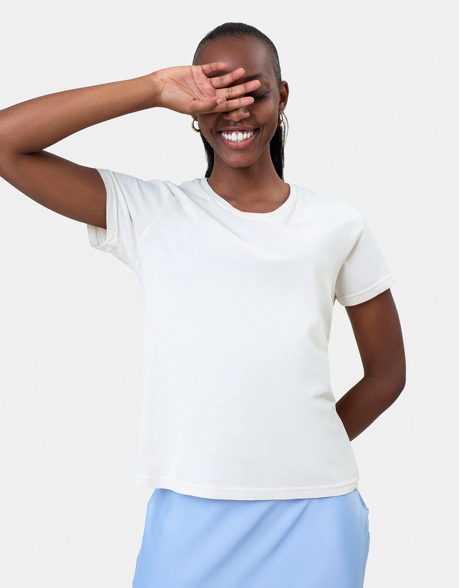 Women Light Organic Tee - Optical White