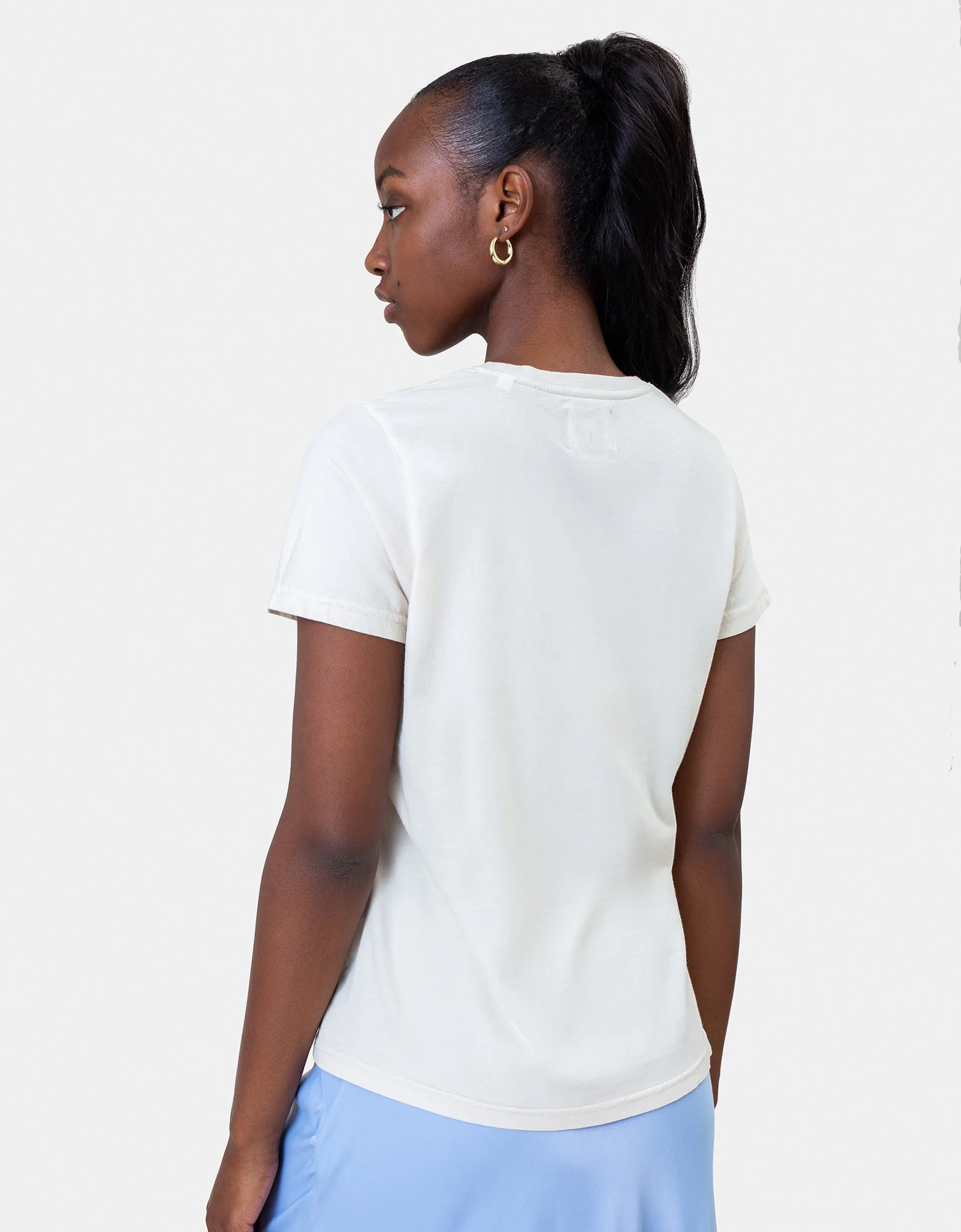 Women Light Organic Tee - Powder Blue